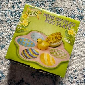 NWT Mini Deviled Egg Plate